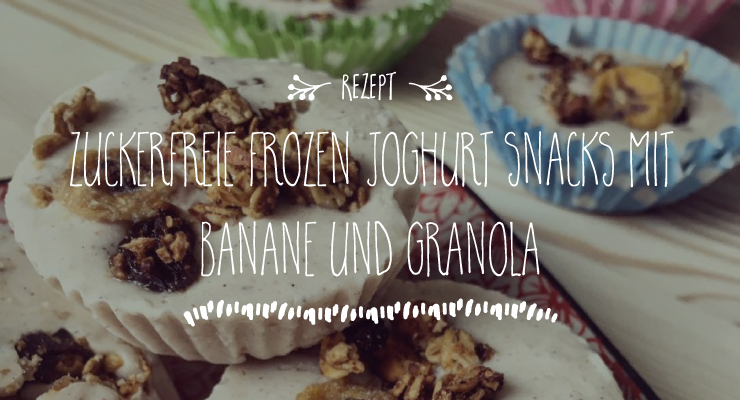 Zuckerfreie Frozen Joghurt Snacks