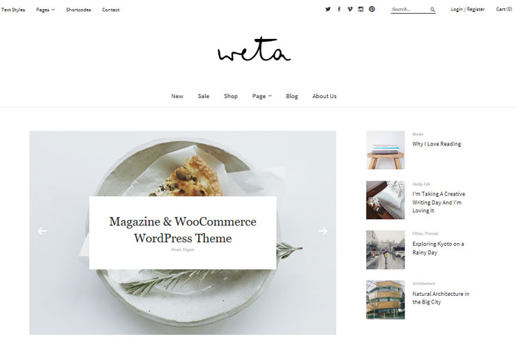 weta blog theme