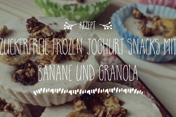 Zuckerfreie Frozen Joghurt Snacks