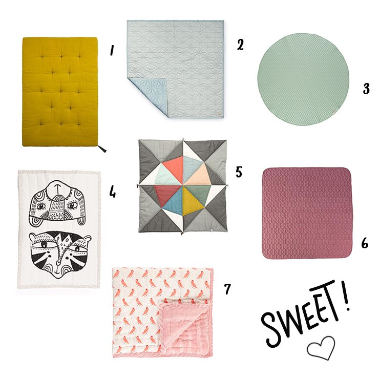 hübsche und weiche Krabbeldecken